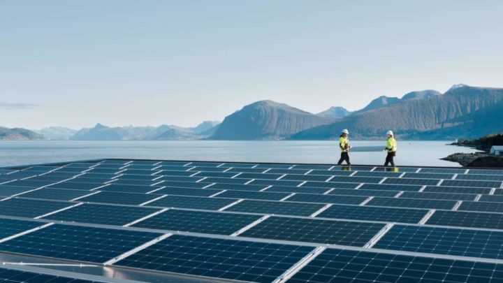Painéis solares na Noruega