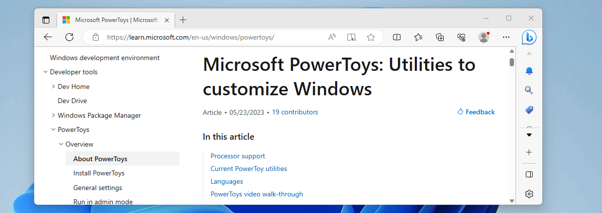 PowerToys Windows Crop and Lock apps ferramentas