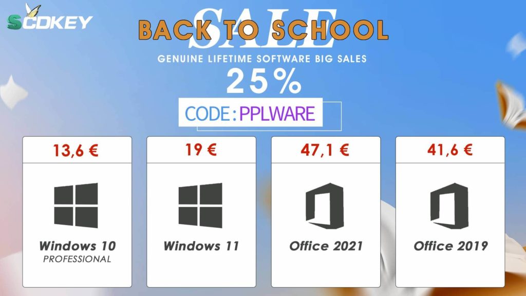 Economizar é uma possibilidade na SCDKey: Windows 10 Pro, a partir de 13,60€