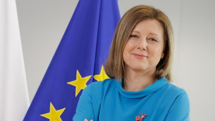 Vera Jourova, vice-presidente da Comissão Europeia para valores e transparência