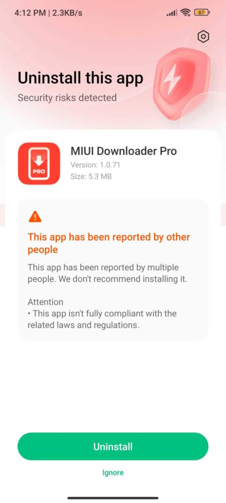 MIUI segurança Xiaomi apps smartphones