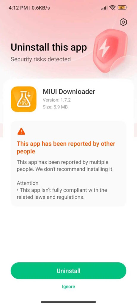 MIUI segurança Xiaomi apps smartphones