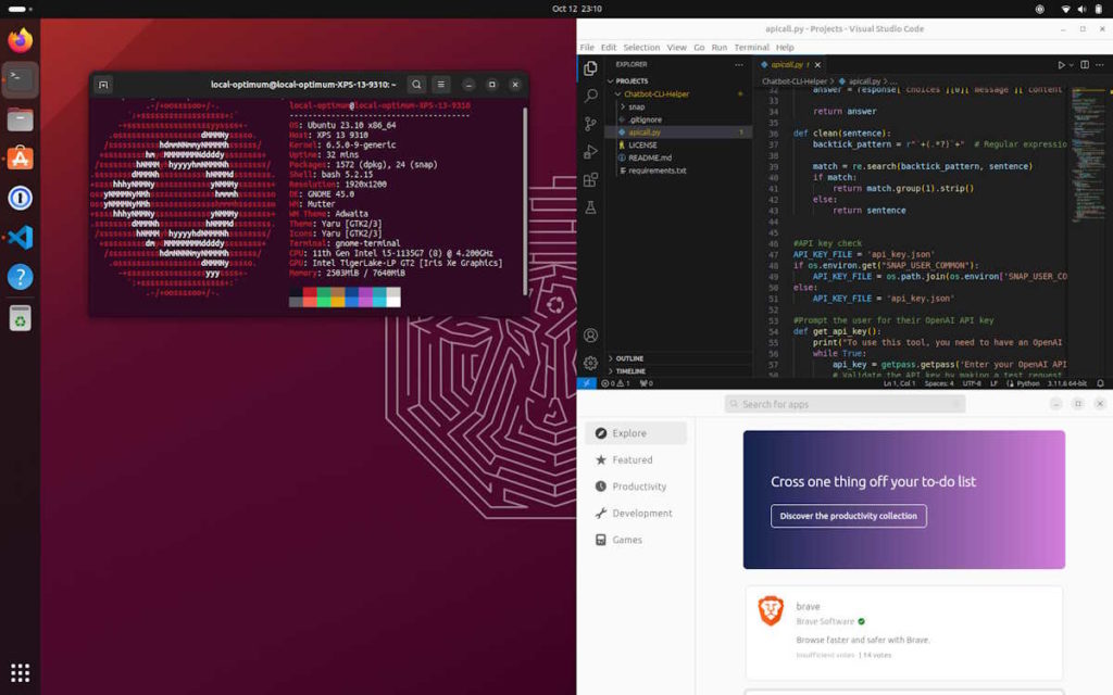 Ubuntu 23.10 Canonical Linux novidade