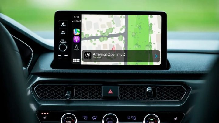 Imagem do serviço myQ da Honda e Acusa no Apple CarPlay