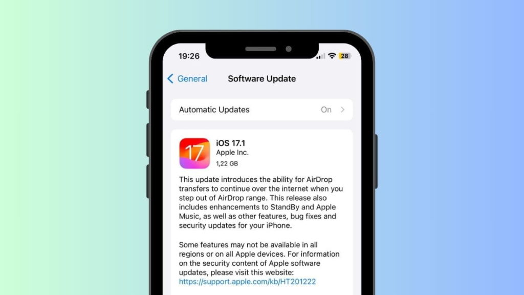 Apple lança iOS 17.1 com novidades e 7 correções de bugs