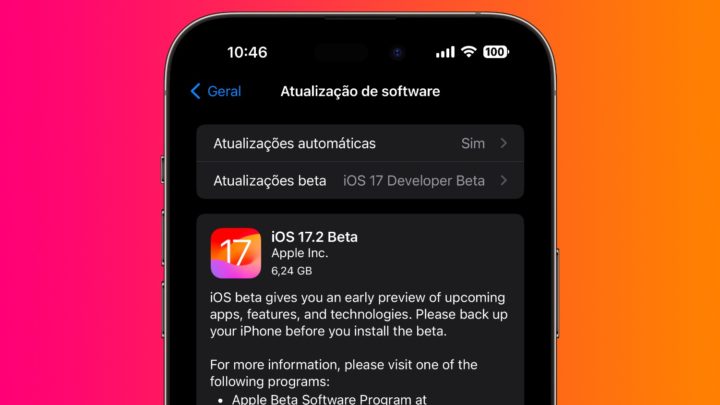 Imagem iOS 17.2 beta