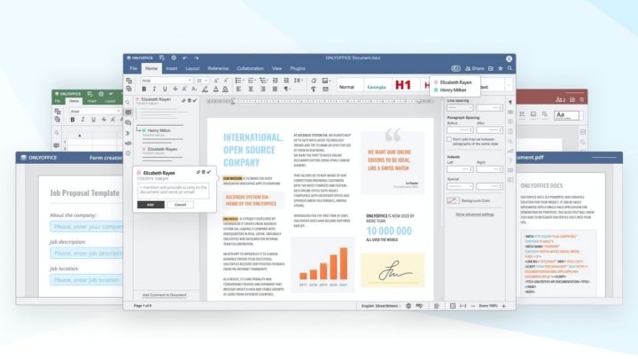 Novo ONLYOFFICE Docs 7.5 traz novo editor de PDF e muitas outras melhorias