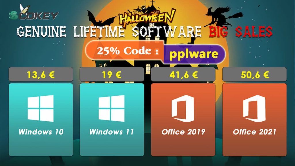 Halloween: aproveite até 70% de desconto em software para o seu PC