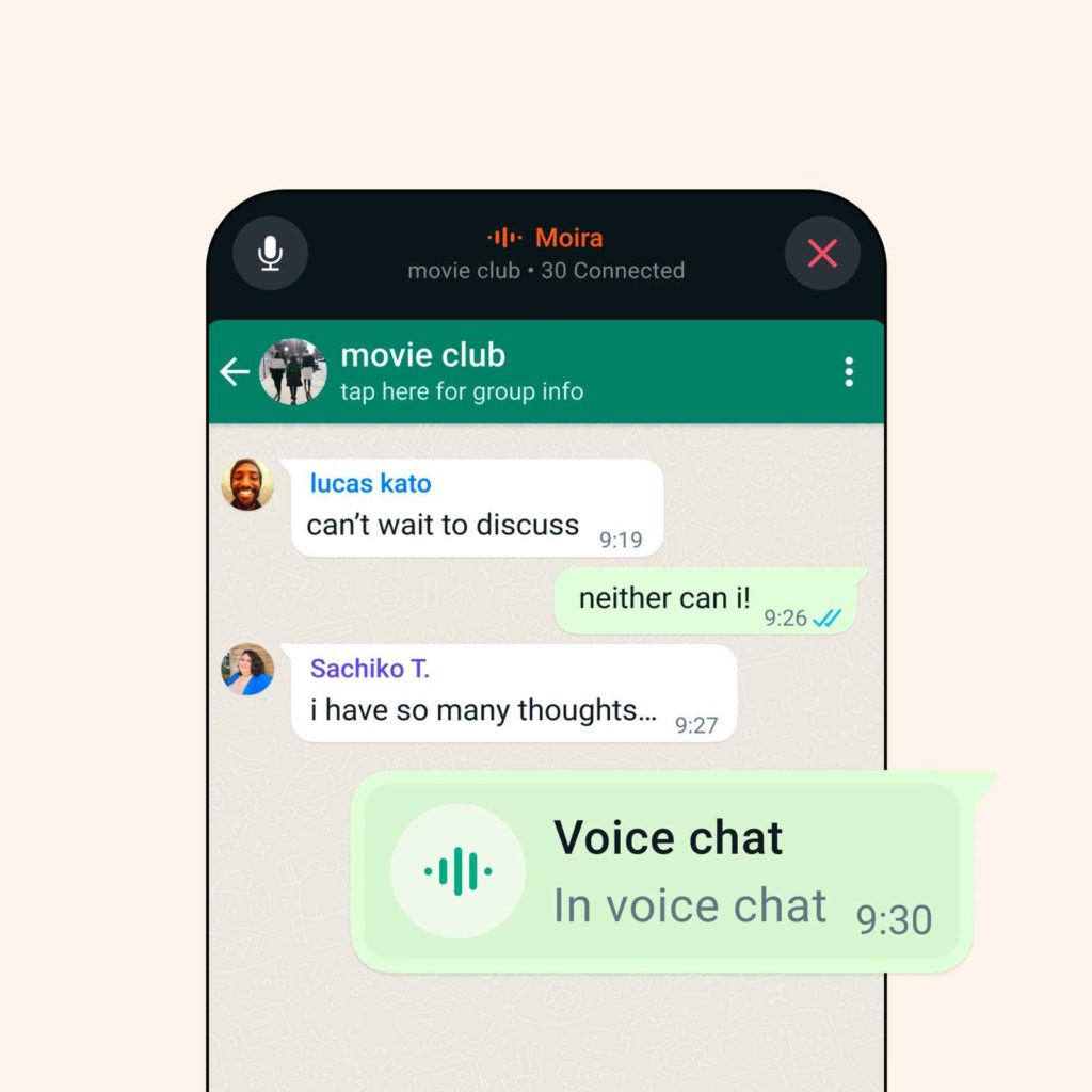WhatsApp conversa voz novidade