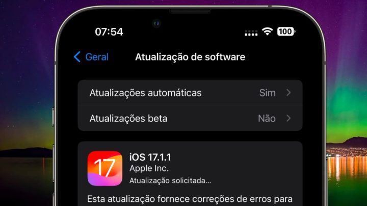 Imagem iOS 17.1.1 para iPhone e HomePod