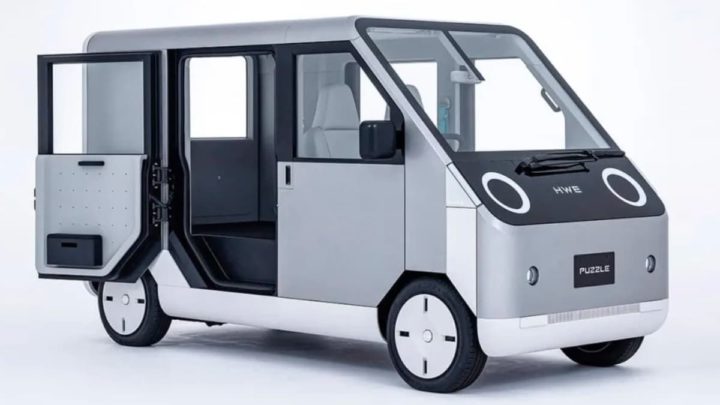 Imagem do PUZZLE, um Kei Car a energia solar