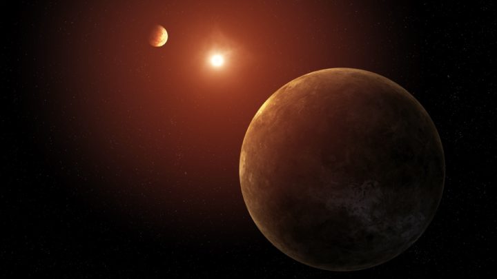 Ilustração de sistema solar descoberto pelo telescópio Kepler, da NASA