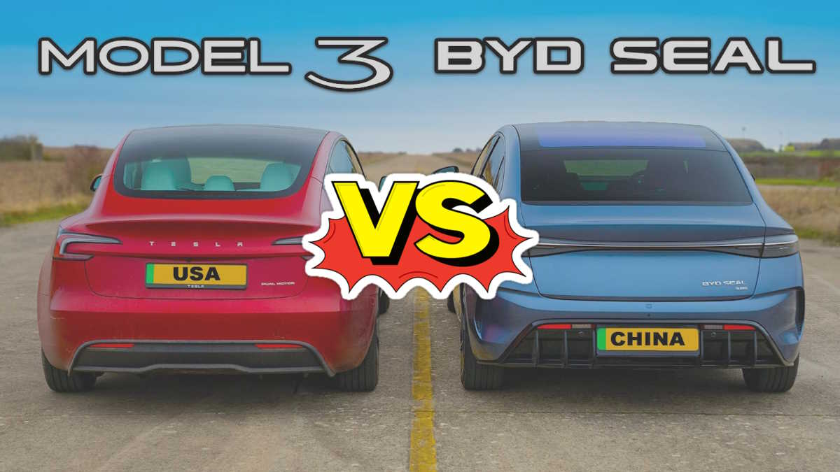 Tesla Model 3 vs BYD Seal: qual será que vence numa corrida? [Vídeo]