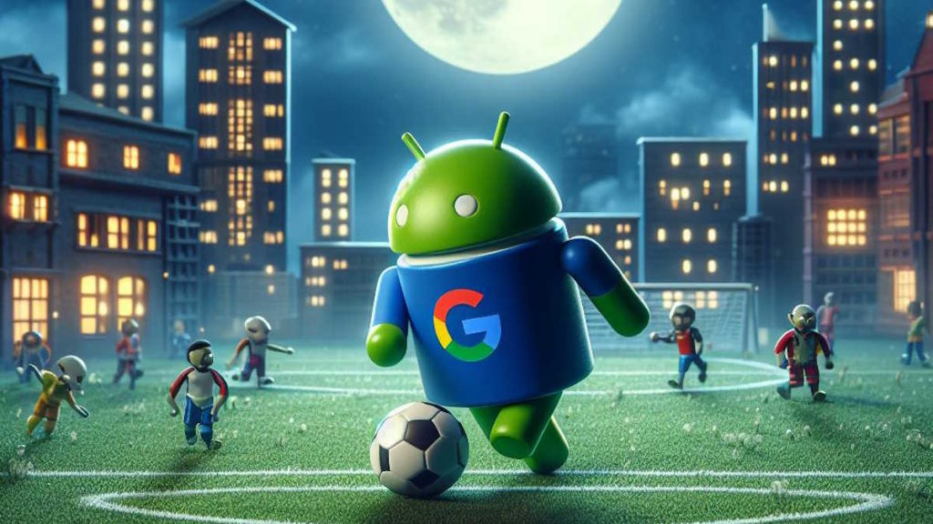 Google Android widget equipa desporto