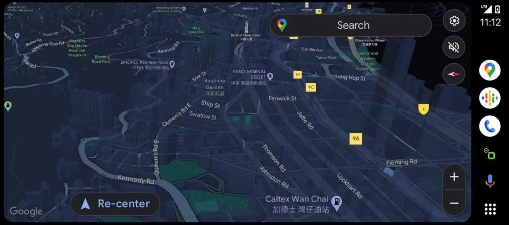 Google Maps Android Auto 3D novidade