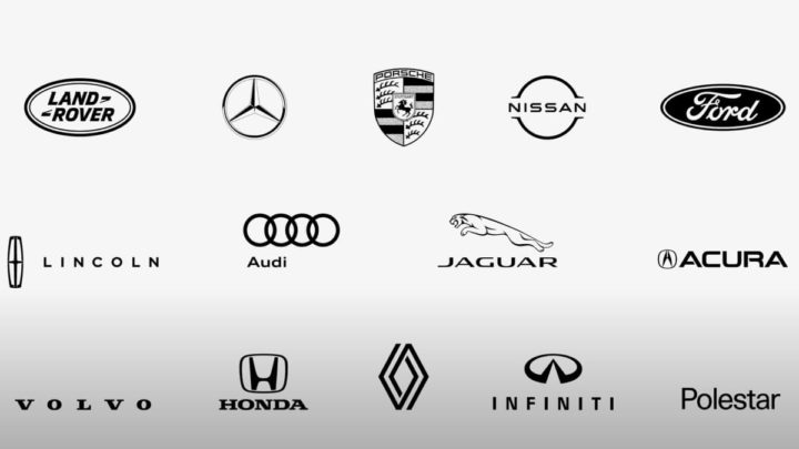Imagem das marcas apresentadas como compatíveis com o novo Apple CarPlay