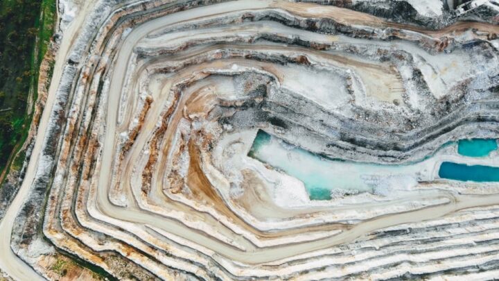 Imagem de exploração de lítio