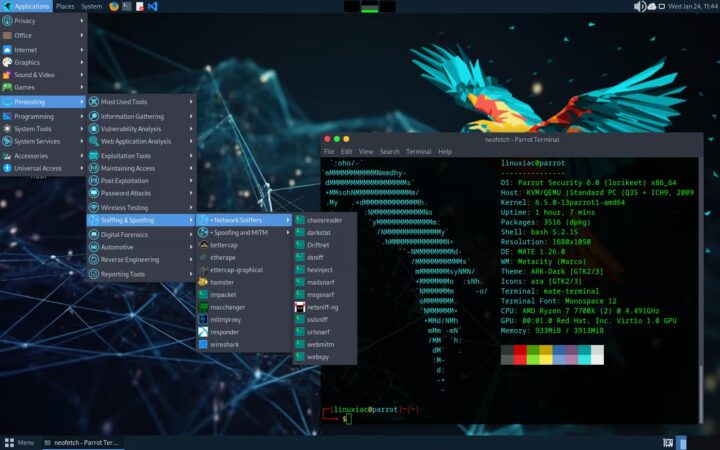 Linux Parrot 6.0 - Uma distro "perigosa"! Saiba porquê