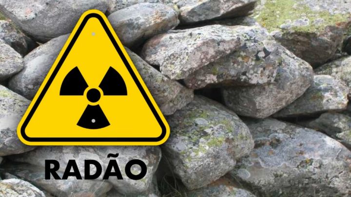 Ilustração fonte de gás Radão em Portugal
