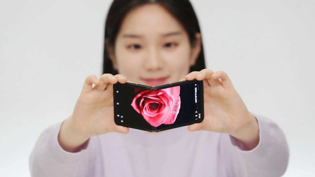 Samsung ecrãs protótipos dobráveis smartphones