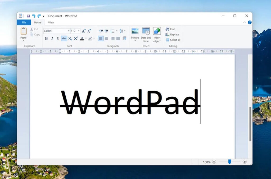 Wordpad Microsoft Windows software