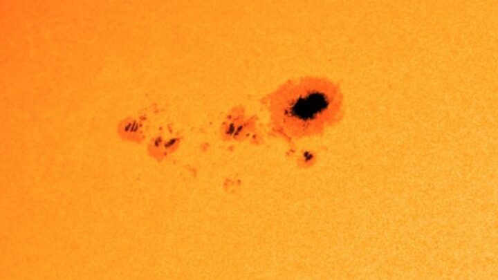 Imagem da mancha solar