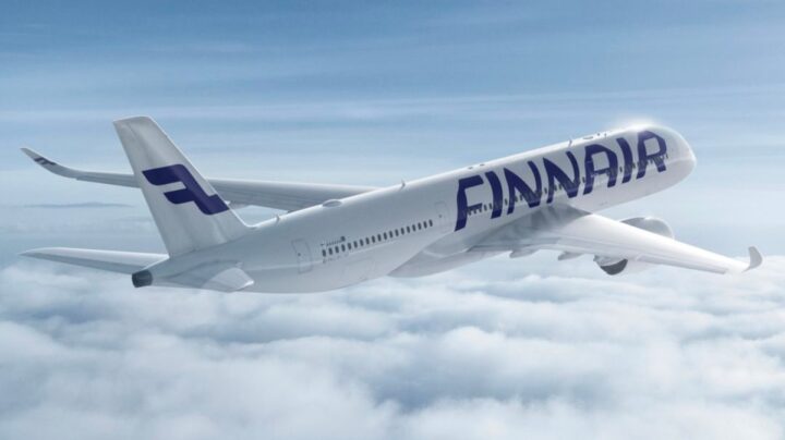 Imagem do avião da Finnair