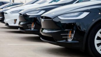 Frota de carros elétricos da Tesla