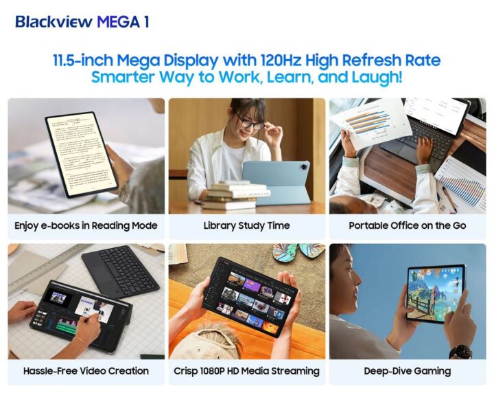 funcionalidades do tablet Blackview MEGA 1