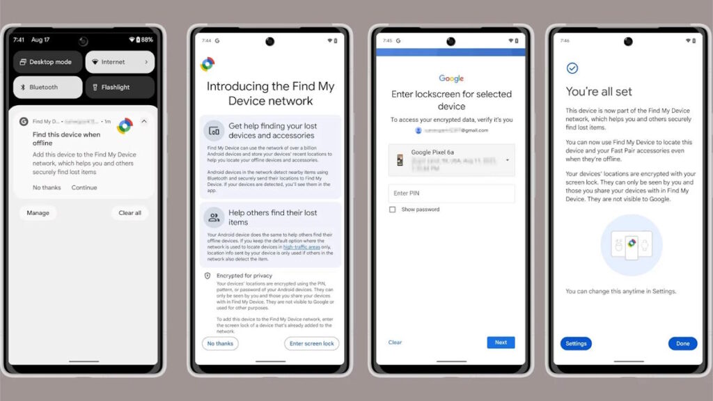 Android 15 Google encontrar smartpohne desligado