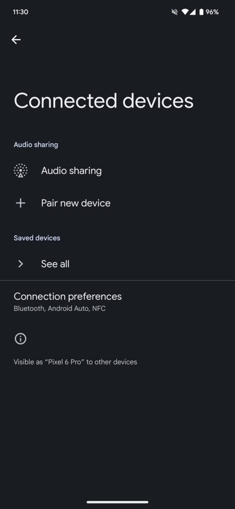 Android 15 partilhar Bluetooth áudio Google