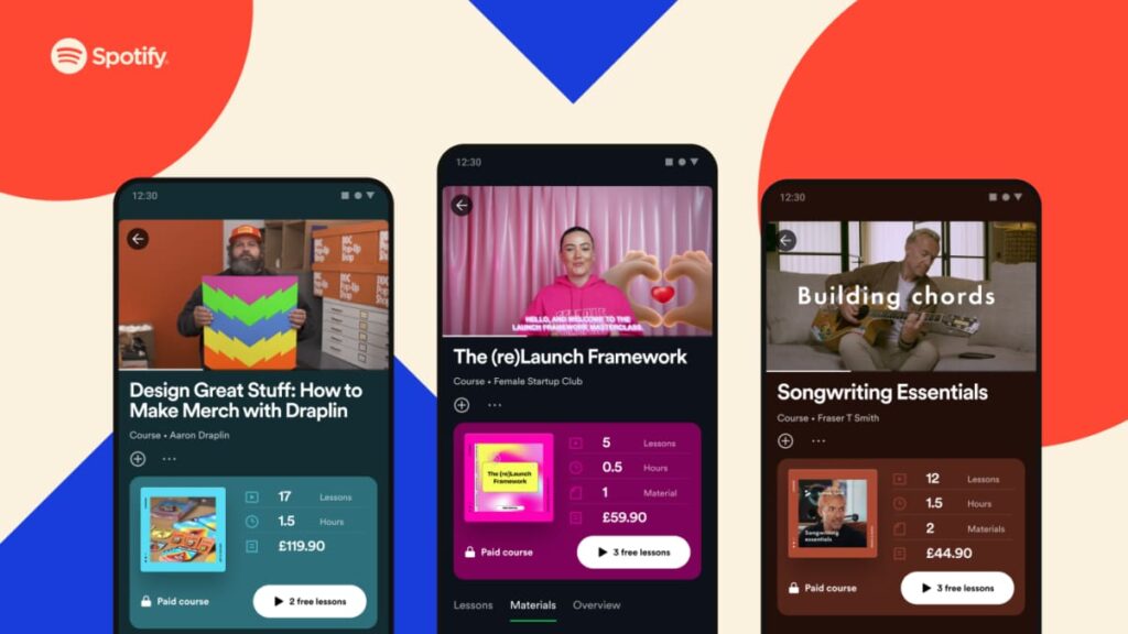 Spotify testa cursos em vídeo para ensinar tudo, incluindo produção musical