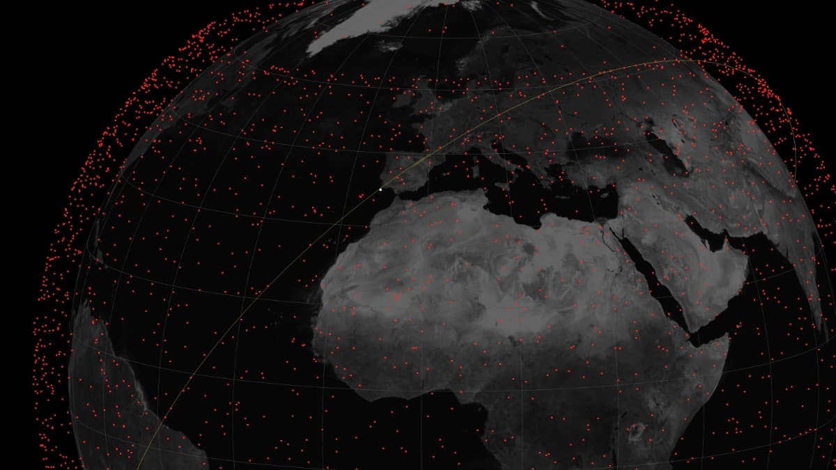 Starlink: novo mapa mostra os satélites da SpaceX em tempo real