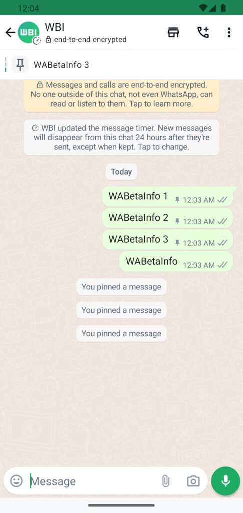 WhatsApp conversas interface Meta