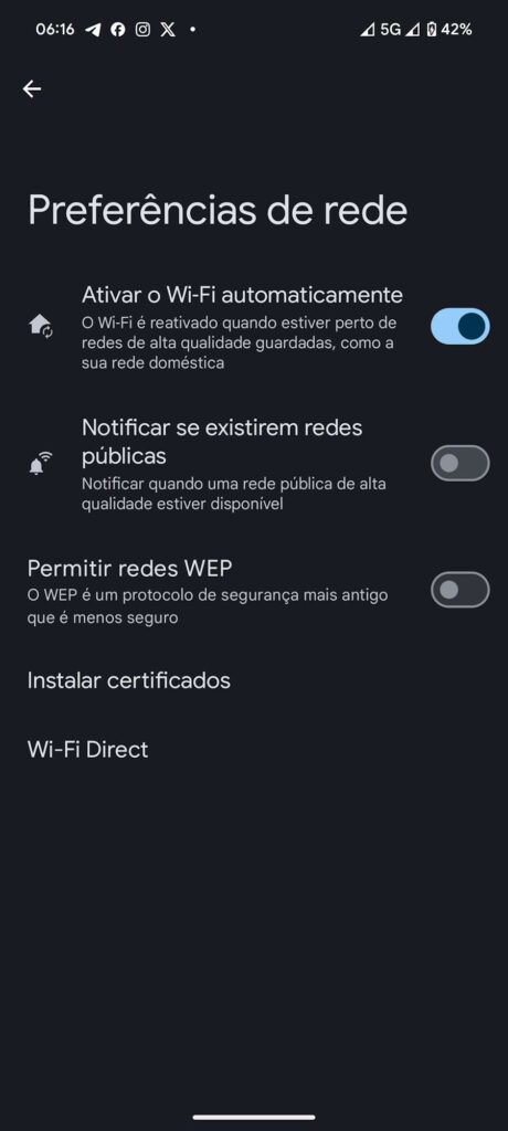 Android 15 WEP Wi-Fi segurança Google