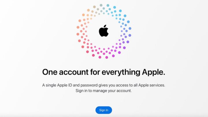 Imagem Apple ID sem sessão e a solicitar reposição da palavra-passe