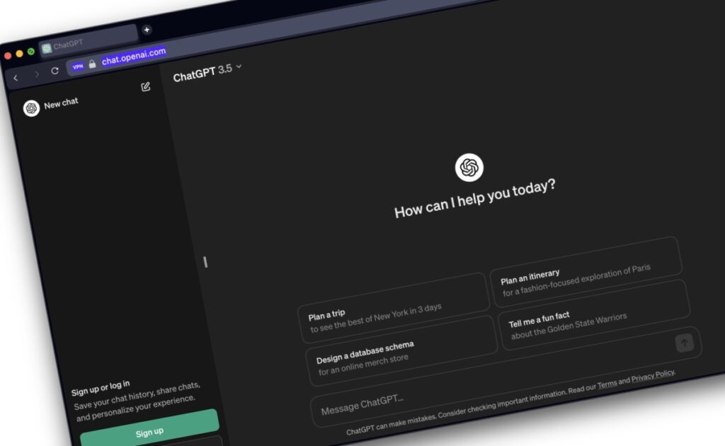 OpenAI permite agora que o ChatGPT seja utilizado sem uma conta