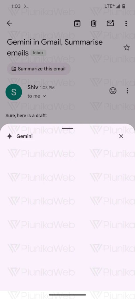 Gmail Google IA botão Gemini