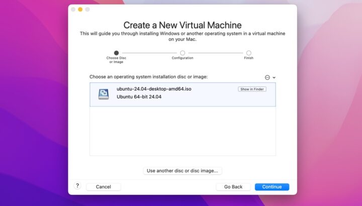 VMWare Fusion: How to create a virtual machine to install Ubuntu 24.04 LTS