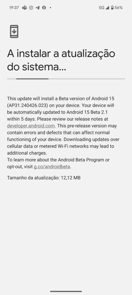 Android 15 Google Android Espaço privado atualização