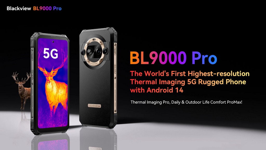Blackview lança smartphone BL9000 Pro – um robusto 5G com câmara FLIR e Android 14