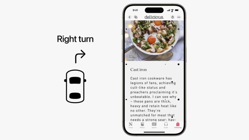 Quando vai de carro enjoa ao olhar para o telefone? A Apple vai resolver isso