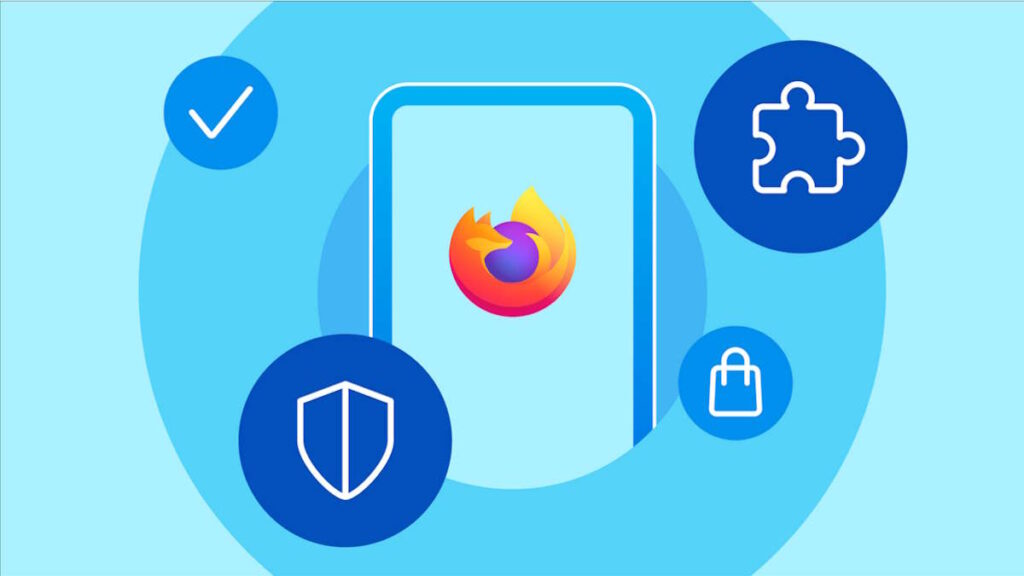 Firefox Mozilla extensões browser