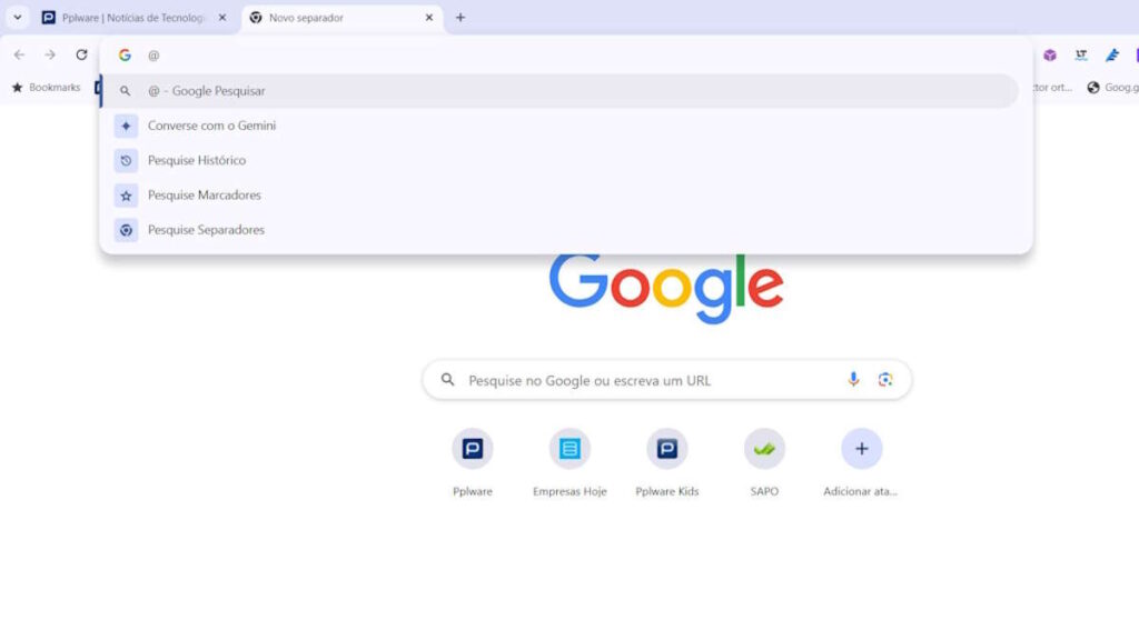 Gemini Google Chrome IA atalho