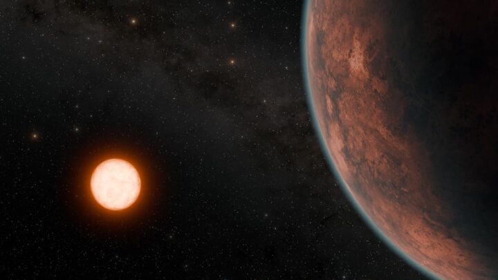 Ilustração artística da NASA do exoplaneta Gliese 12 b