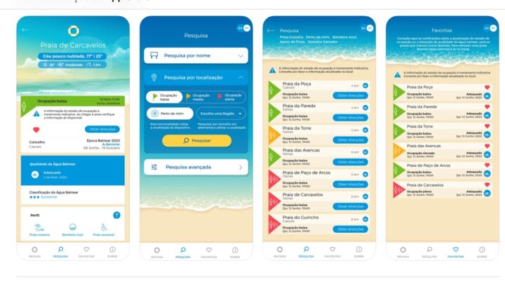 Info Praia: app que lhe dá informações das praias está de novo ativa