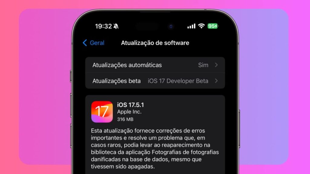Apple lança iOS 17.5.1 com correção do erro que fazia com que as fotos apagadas voltassem