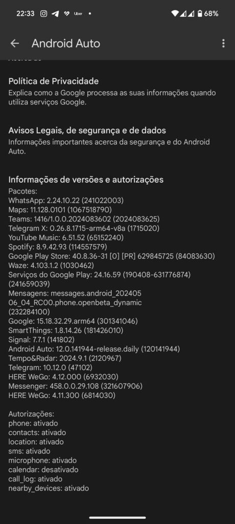 Android Auto 12 novidades condução