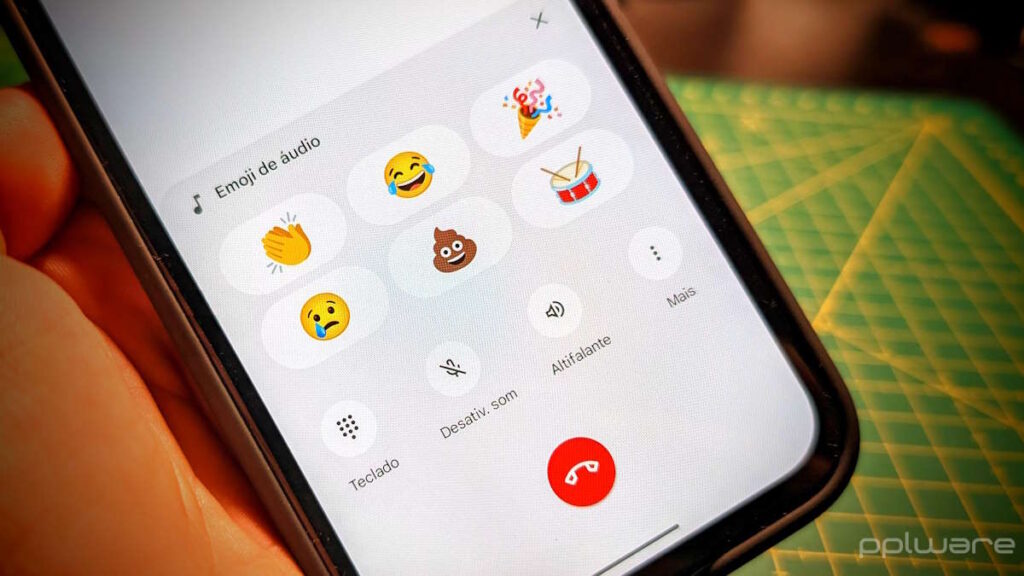 Android emojis áudio chamadas novidade