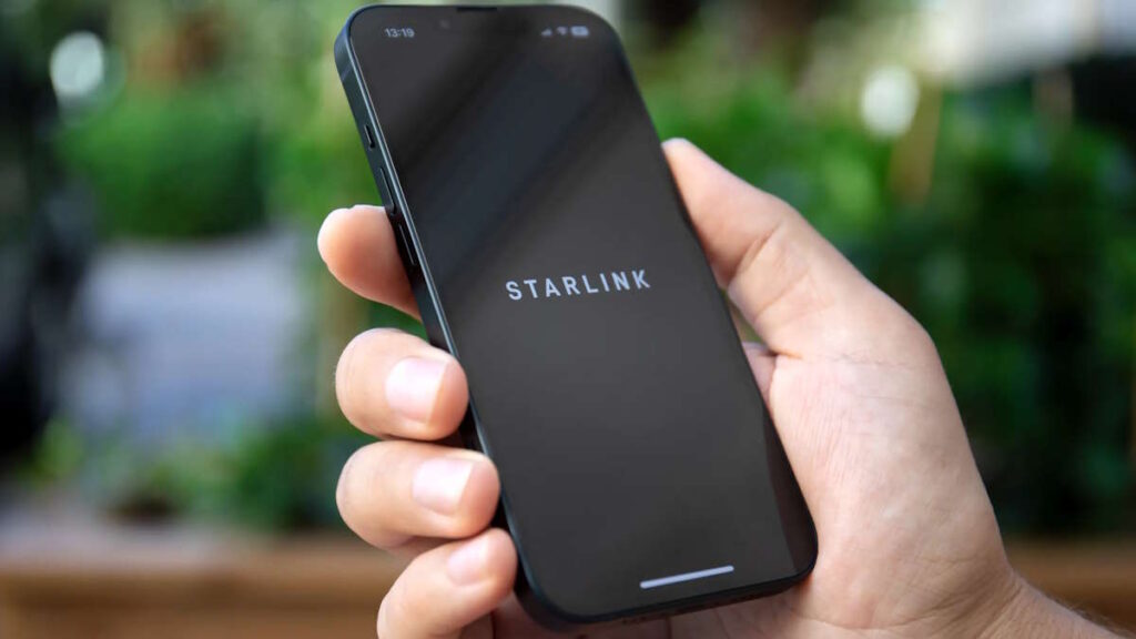 SpaceX Starlink chamada vídeo smartphone